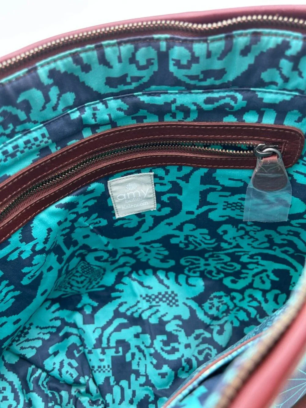 NWOT Rare Retired 2008 Amy Butler for Kalencom Muriel Bag Pristine Unused Teal